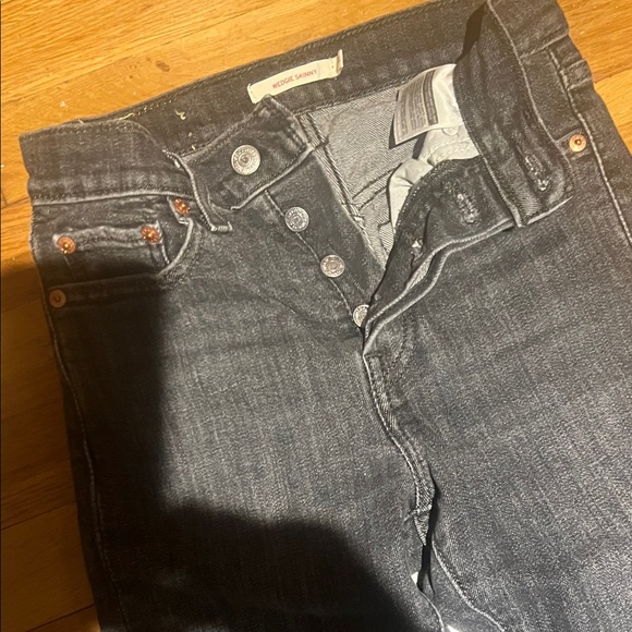 Levi's gray/black Denim Jeans - Picture 3 of 3